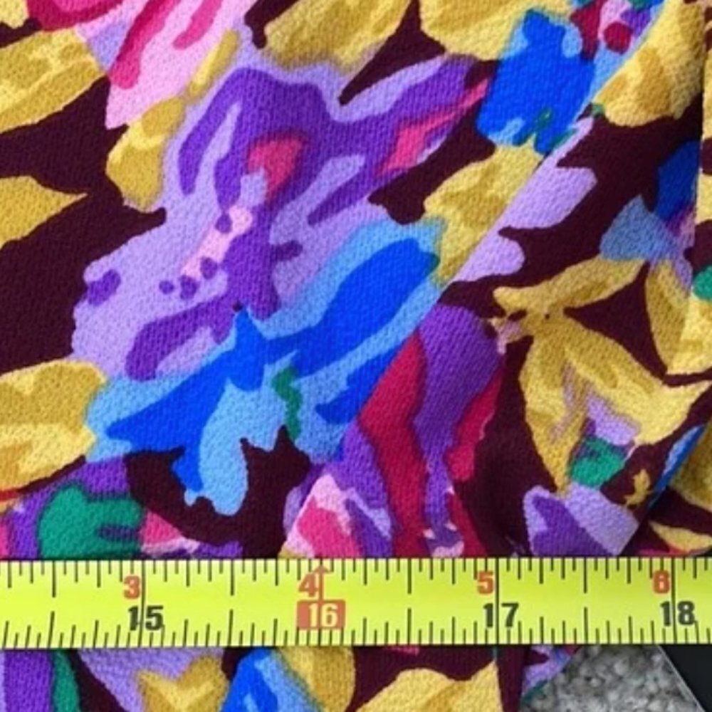 NWT Donna Morgan Floral Short Sleeve Ruffle Hem Dress - Picture 13 of 15